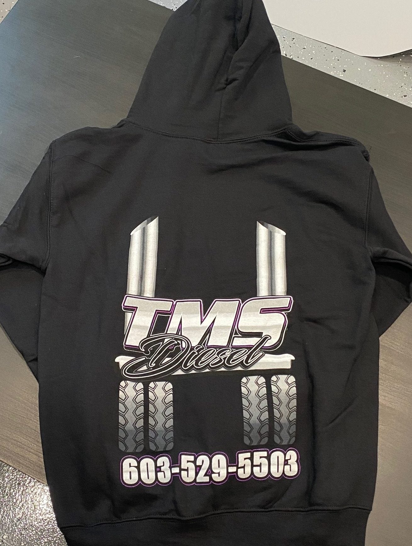 Black Stack Hoodie