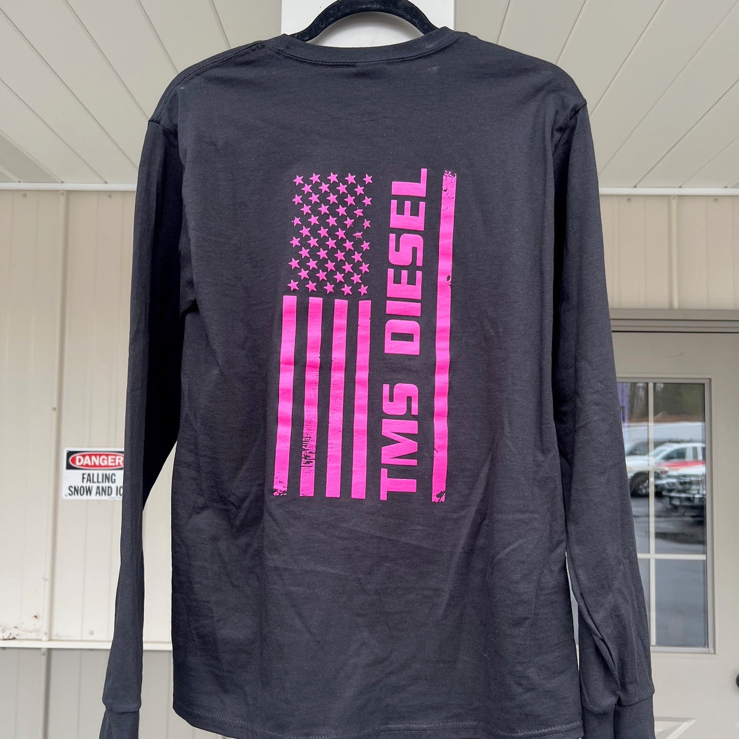 Black with Pink Logo  (Long Sleeve)