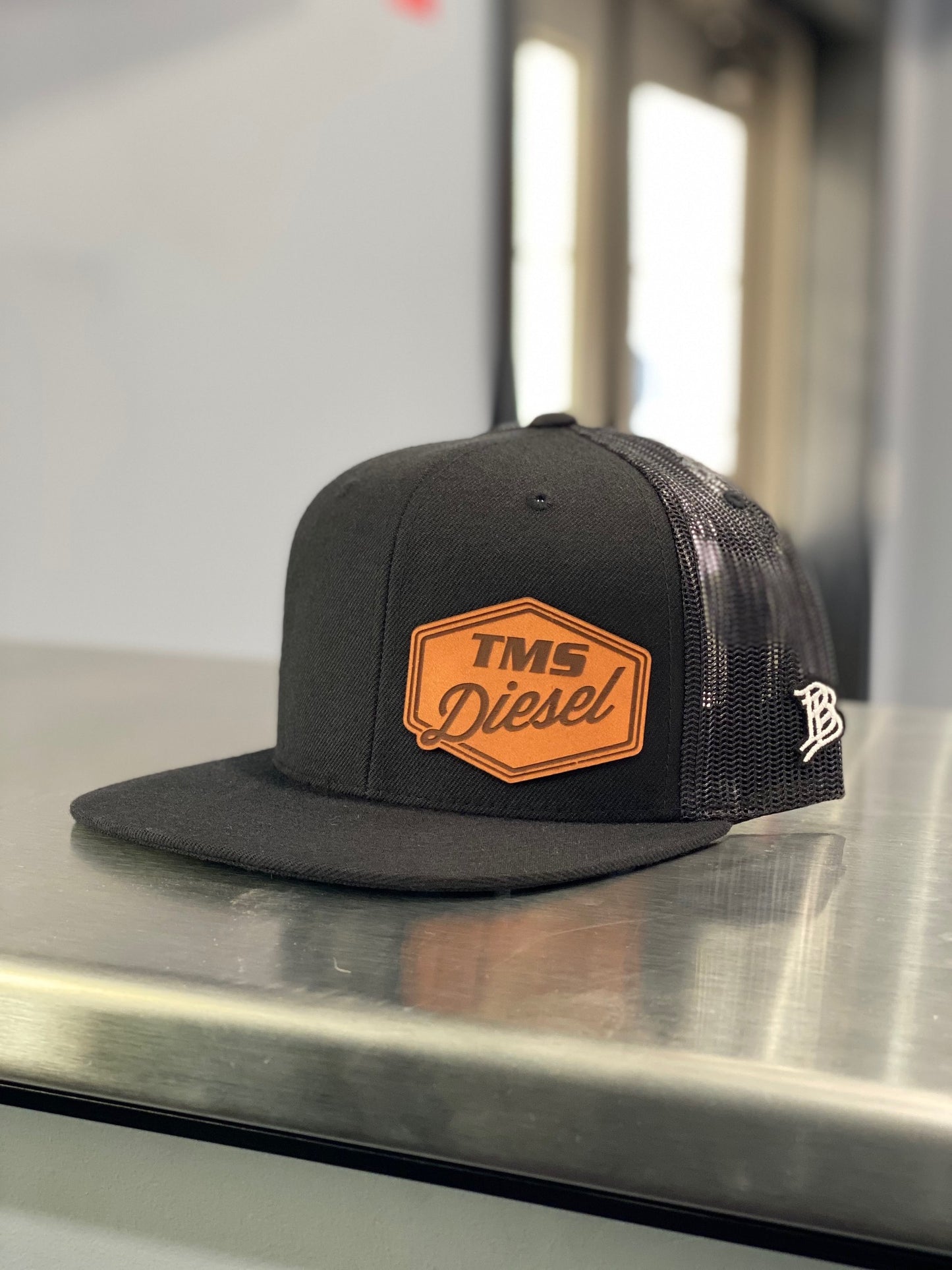 Black Flat Trucker Hat